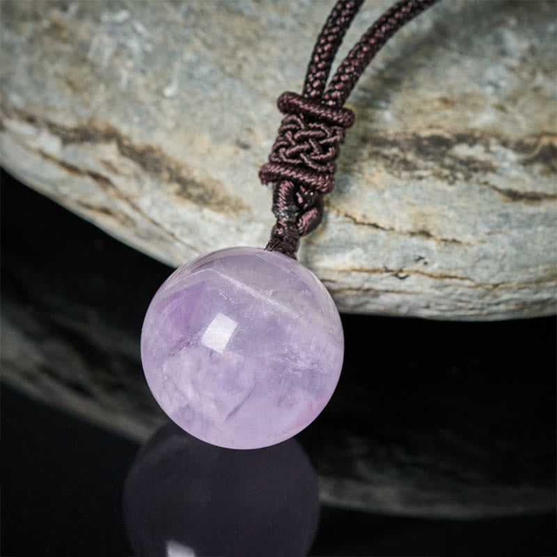 Kette Amethyst Achat Lapislazuli Balance lila Naturstein Anhänger