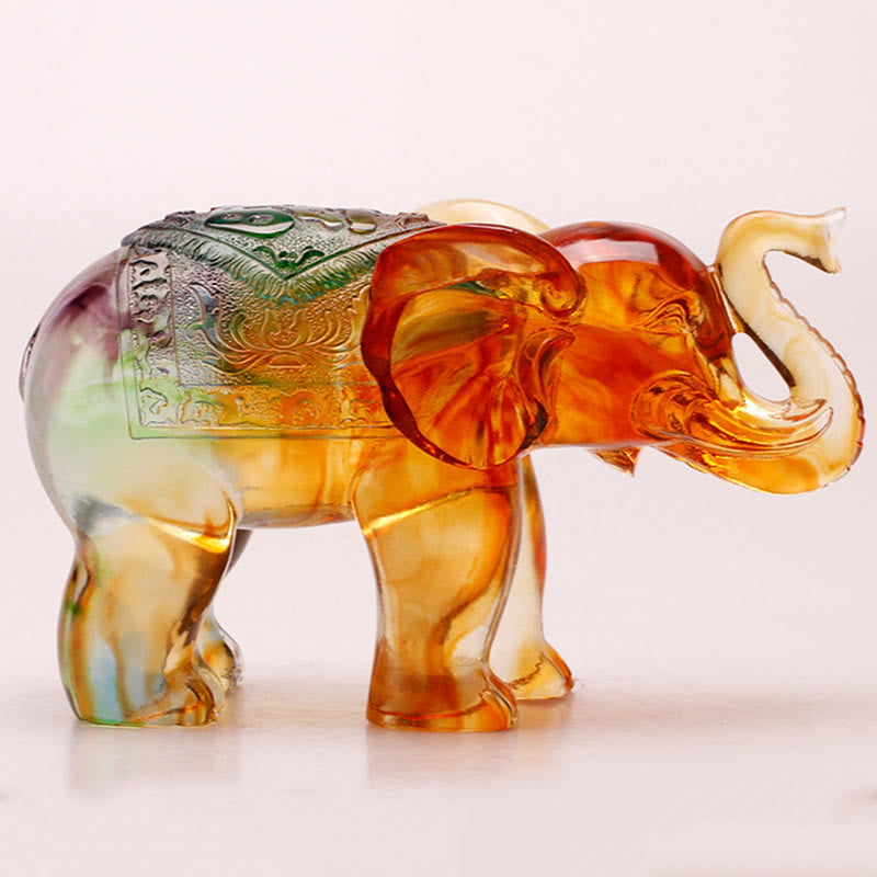 Liuli Kristall Elefant Weisheit Reichtum