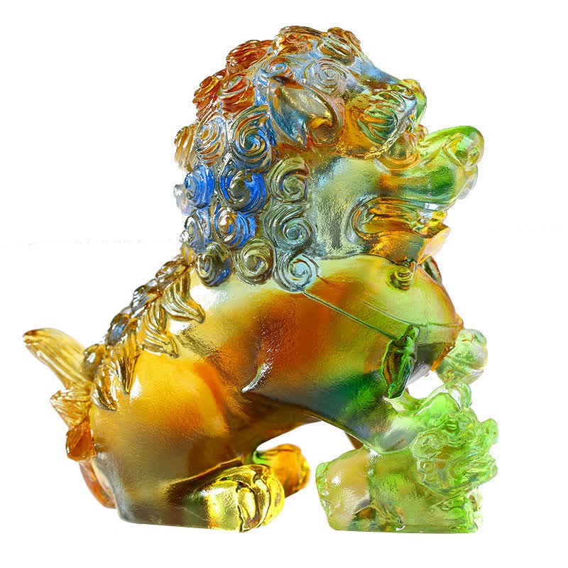 Löwe Figur Liuli Kristall Deko