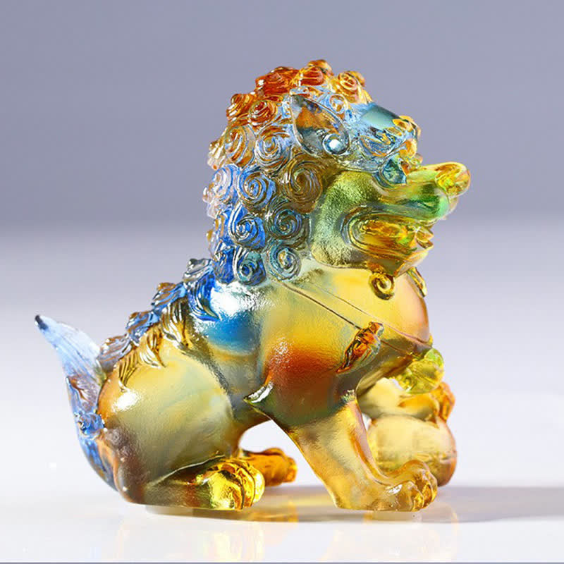 Löwe Figur Liuli Kristall Geschenk