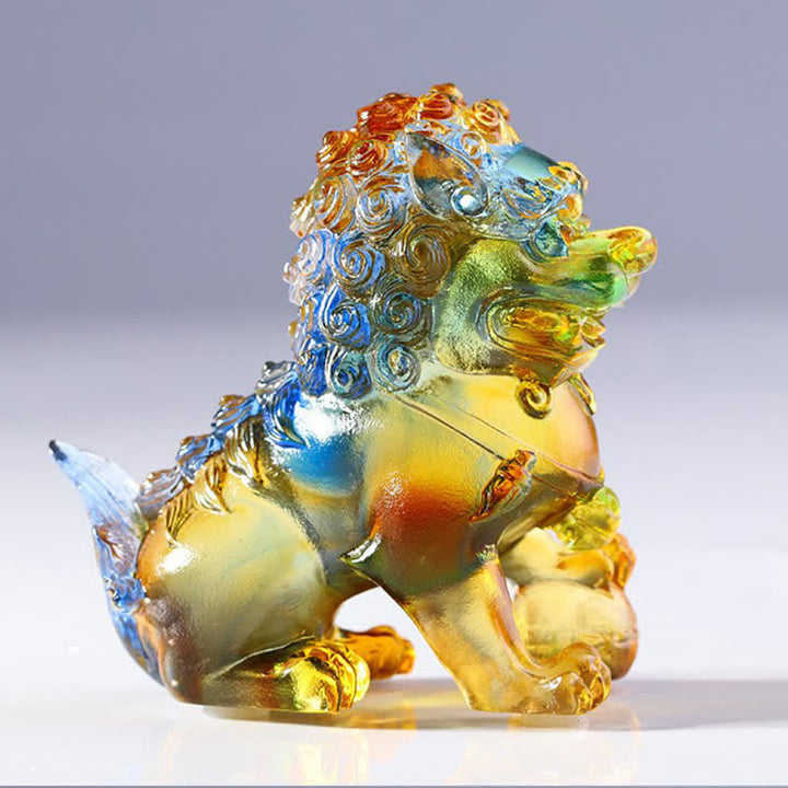 Löwe Figur Liuli Kristall Geschenk