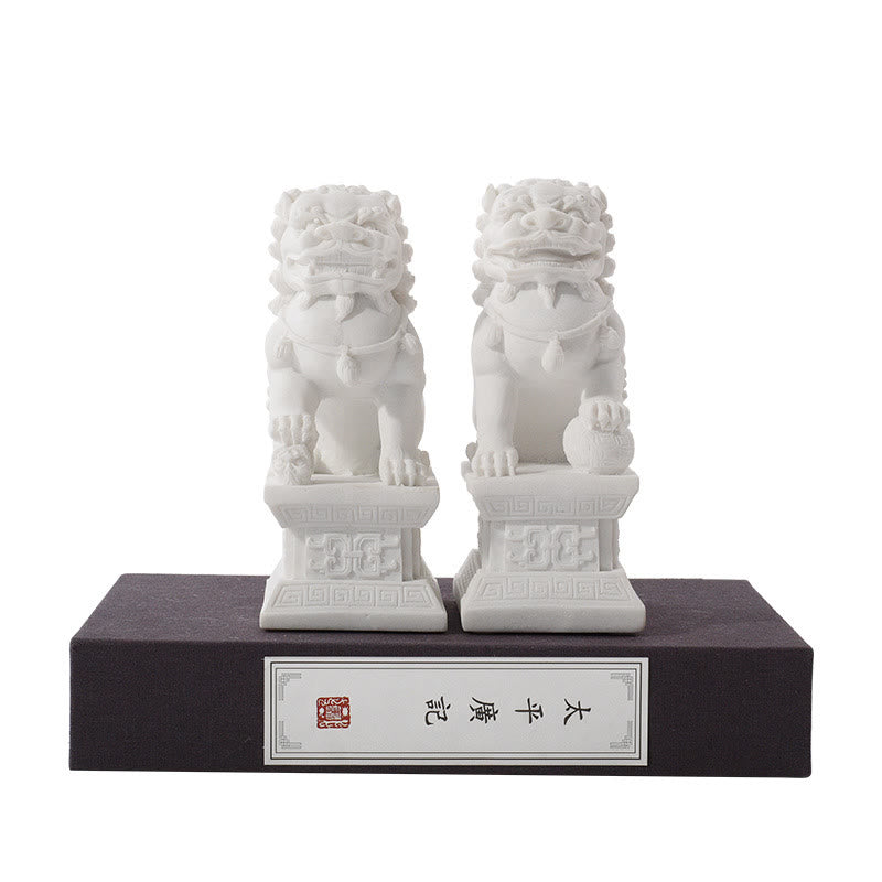 Löwen Figur 2er Set Mut Stärke Deko