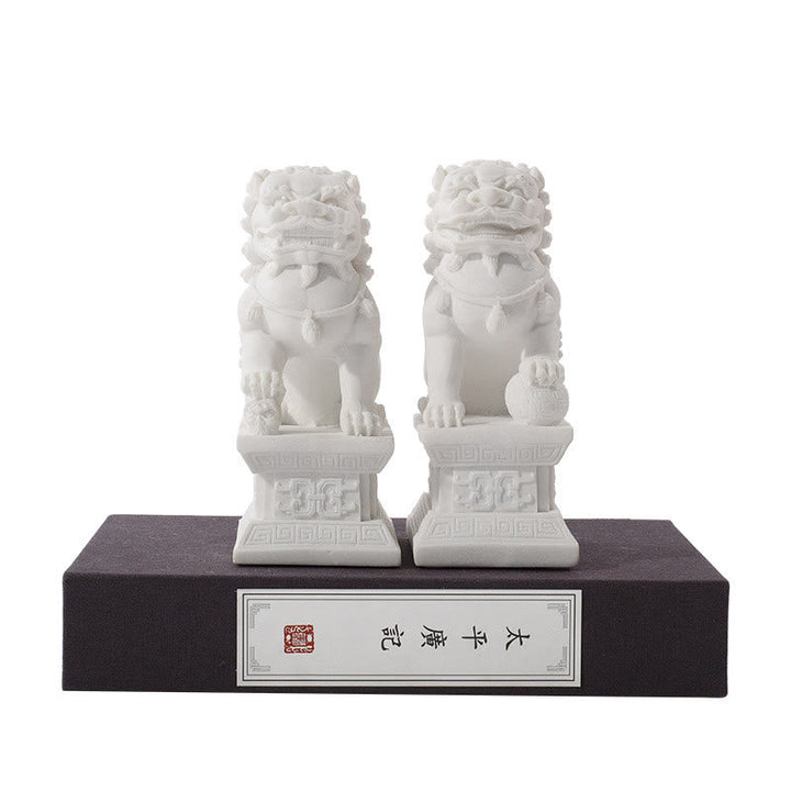 Löwen Figur 2er Set Mut Stärke Deko