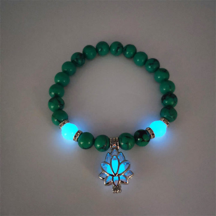 Armband Türkis Lotus – Schutz – Energie