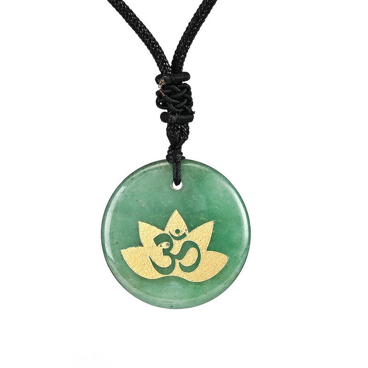 Kette Amethyst Tigerauge Lotus Om – Heilung