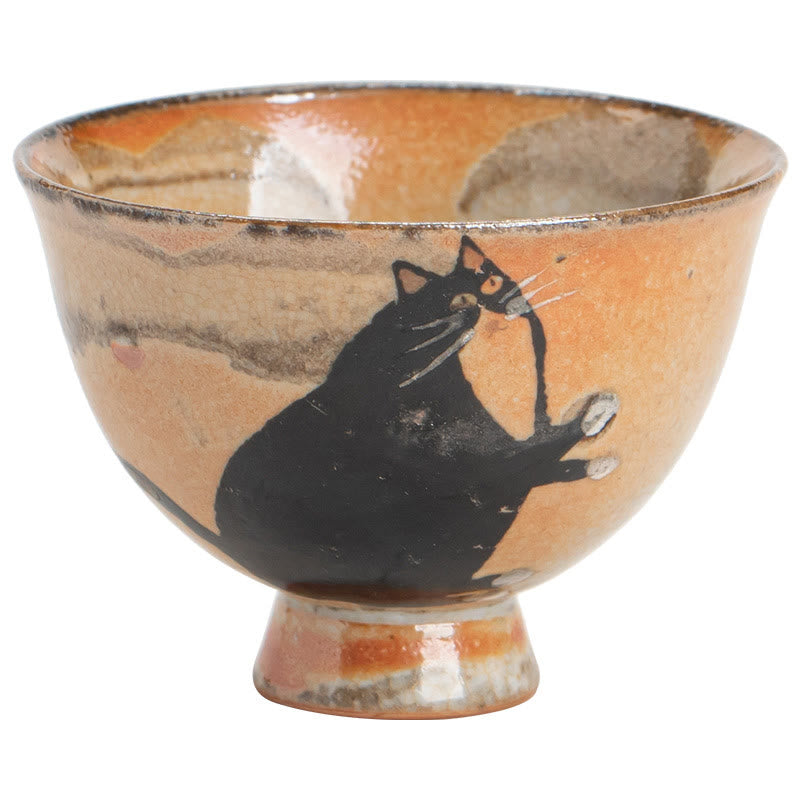 Lustige Teetasse Süße Katze Keramik Kung Fu Deko