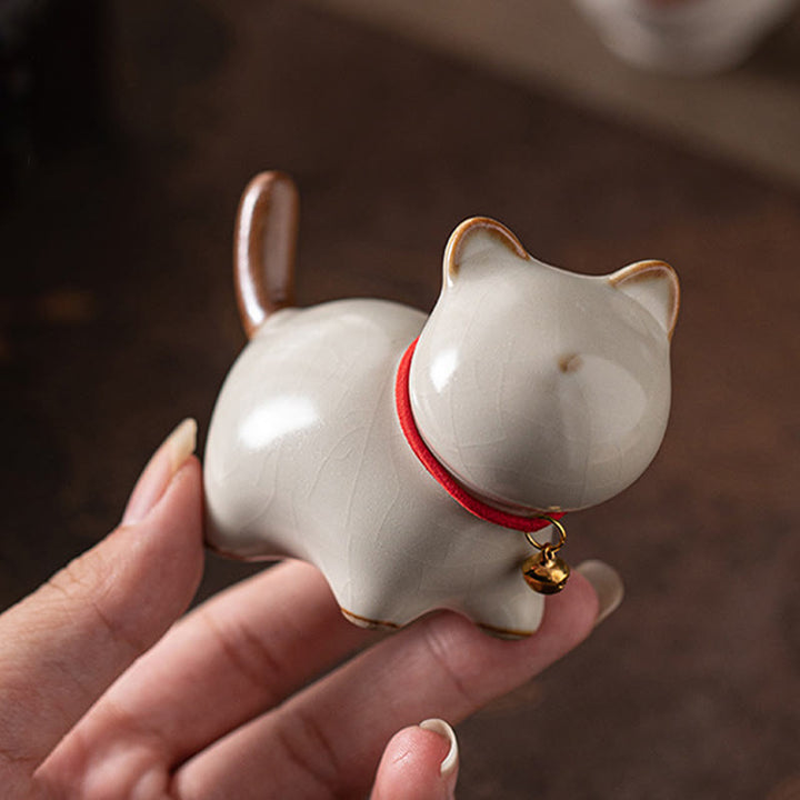 Maneki Neko Keramik Mini Statue