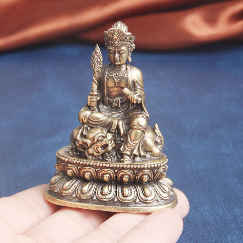 Manjusri Bodhisattva Kupfer Serenität Deko