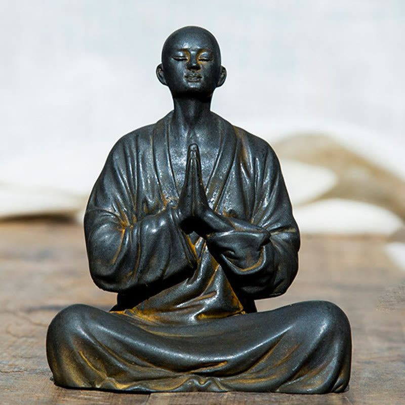 Meditation Buddha Eisen Rost Deko
