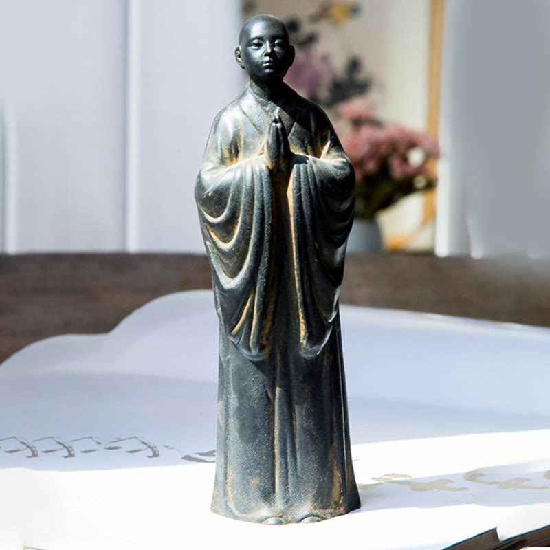 Meditation Buddha Eisen Rost Feng Shui