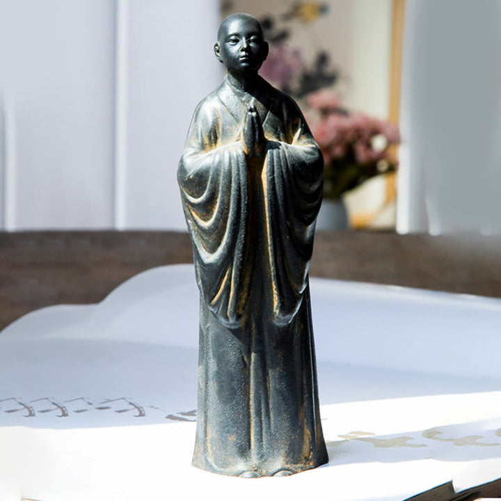 Meditation Buddha Eisen Rost Feng Shui