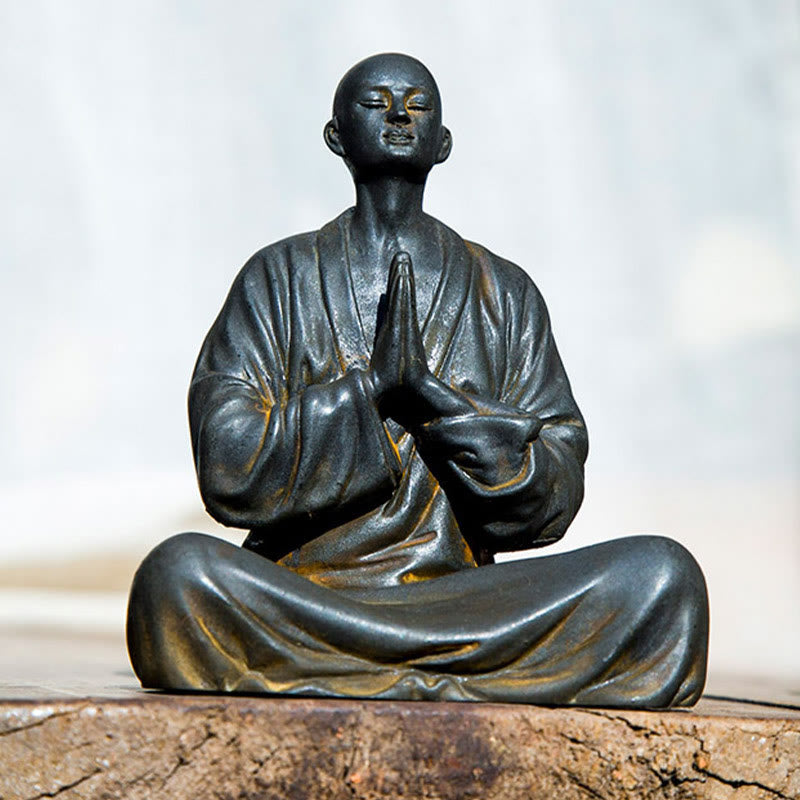 Meditation Buddha Eisen Rost Geschenk