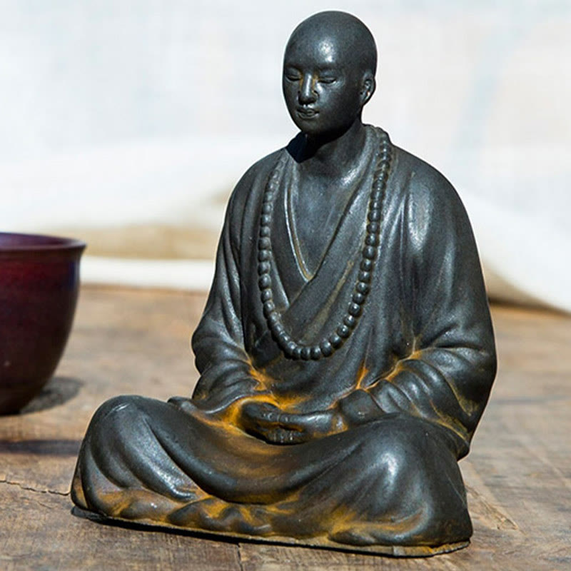 Meditation Buddha Eisen Rost Statue