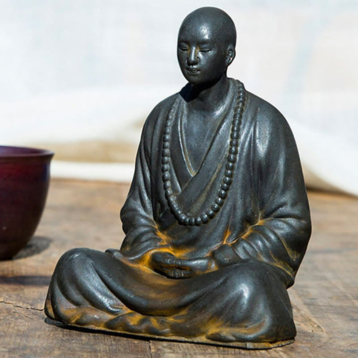 Meditation Buddha Eisen Rost Statue