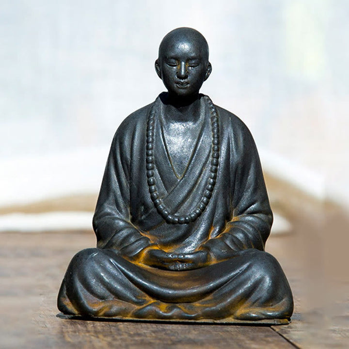 Meditation Buddha Eisen Rost Wohnzimmer