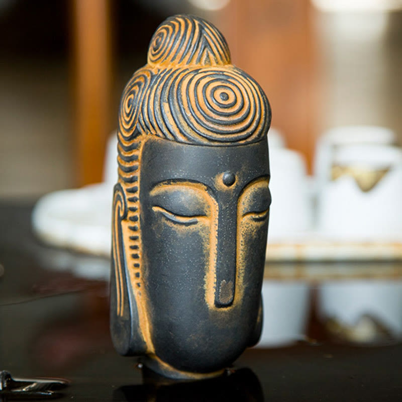 Meditation Buddha Geschlossene Augen Wohnzimmer
