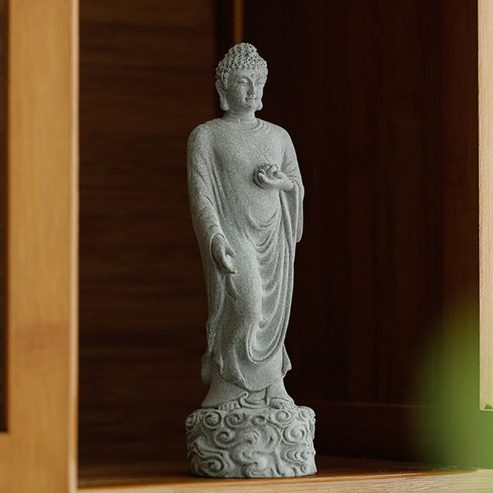 Meditation Buddha Glückswolken Zen Wohnzimmer