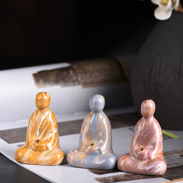 Meditation Buddha Mini Ebenholz Frieden