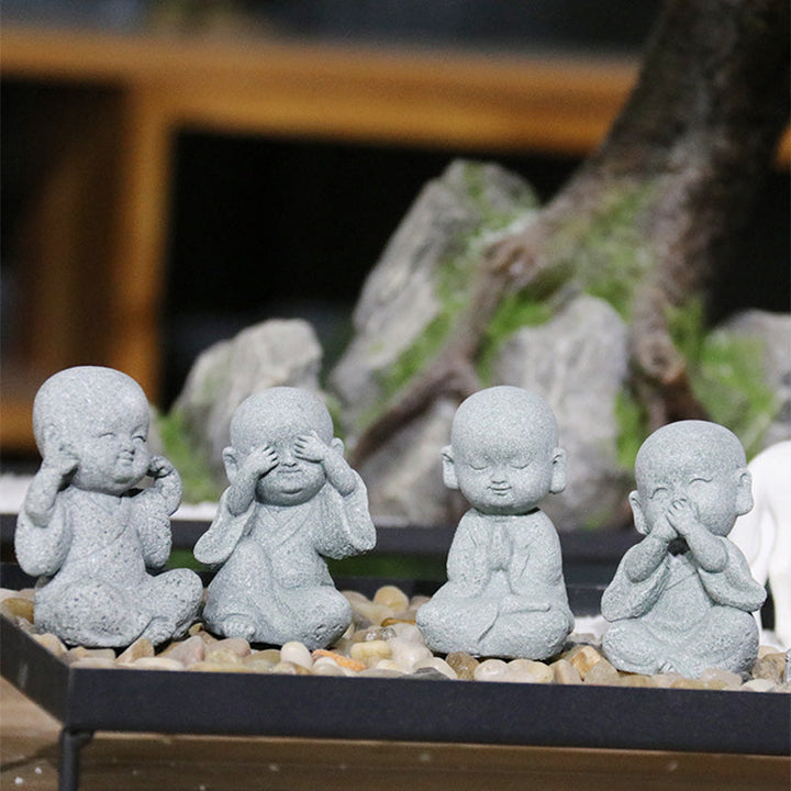 Meditation Buddha Mönch Gebet Feng Shui