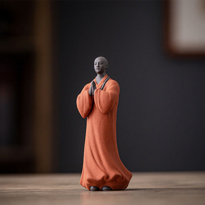 Meditation Buddha Mönch Keramik Mitgefühl Geschenk