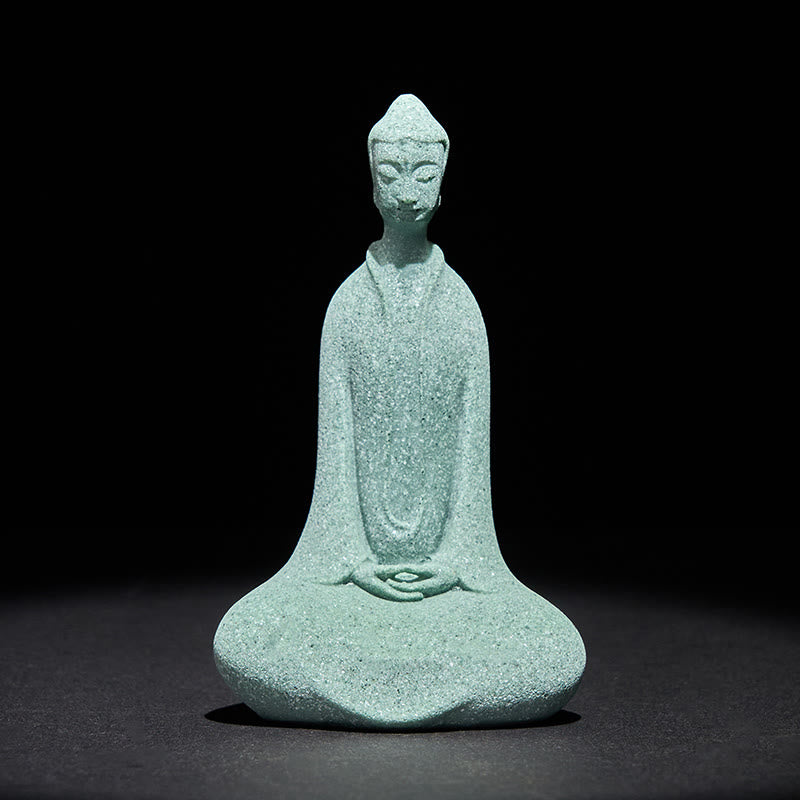 Meditation Buddha Sandstein Figur