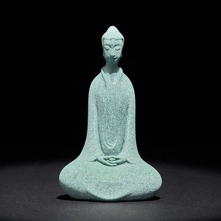 Meditation Buddha Sandstein Figur
