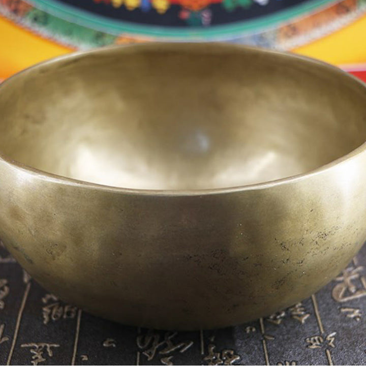 Meditation Mit Klangschale Nepal Gold Entspannung