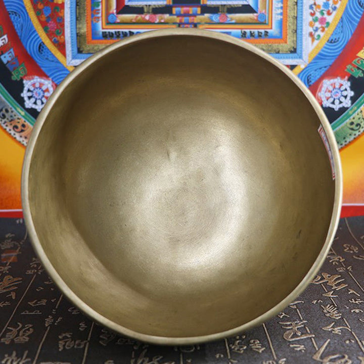 Meditation Mit Klangschale Nepal Gold Geschenk