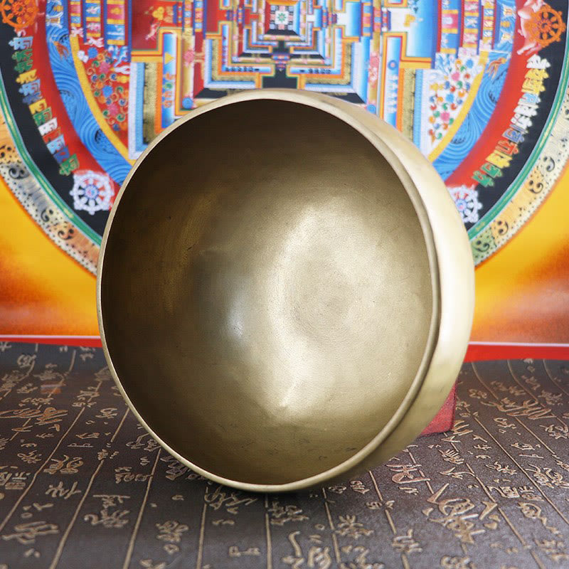Meditation Mit Klangschale Nepal Gold Tibetisch