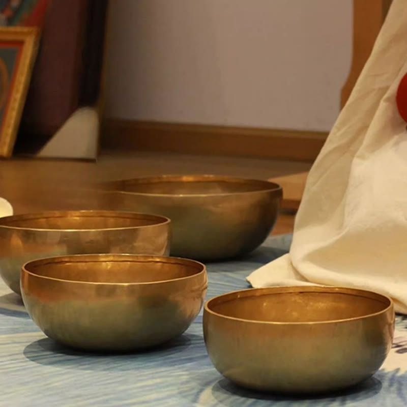 Meditation Mit Klangschale Nepal Gold