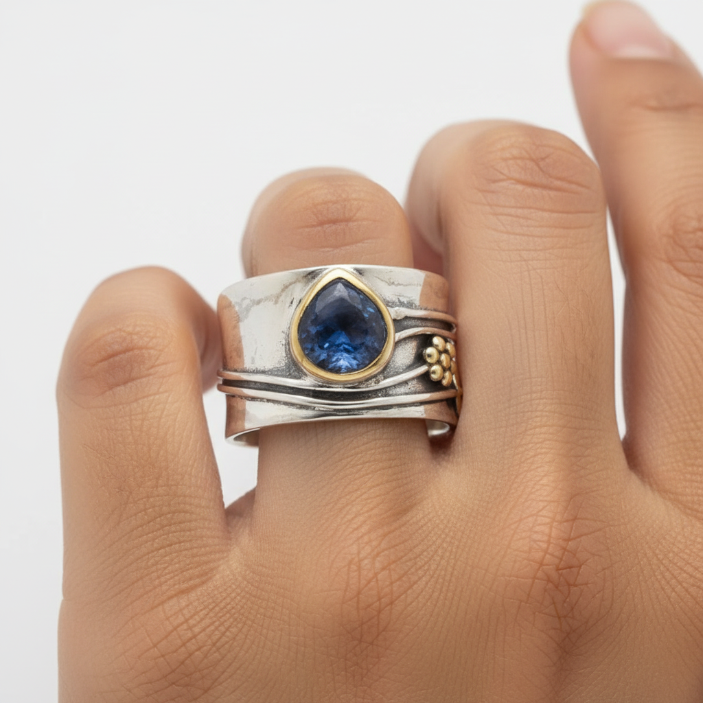 Meditationsring Getragen Hand Boho