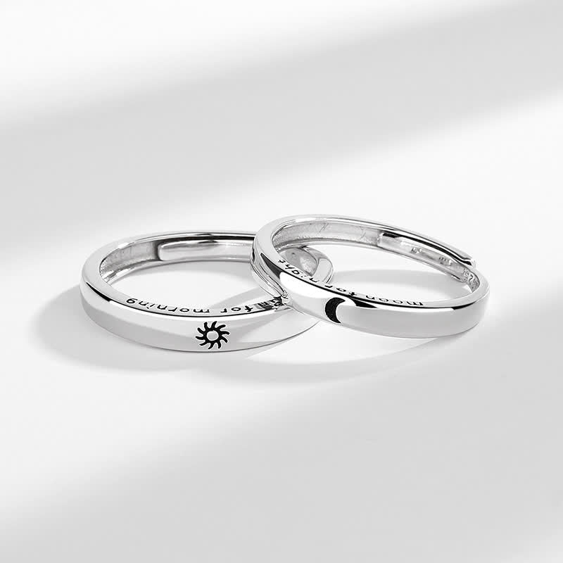 Ring 925 Silber Sonne Mond Schutz Glück Harmonie Fengshui