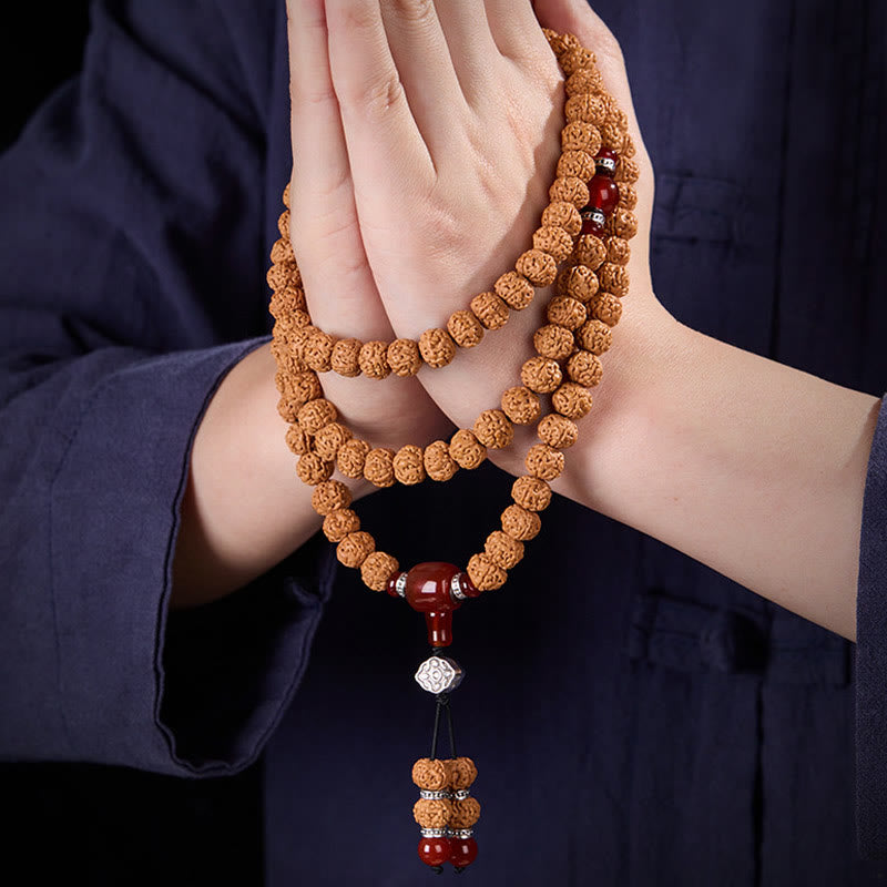 Armband Bodhi-Samen Dzi-Perle Glück Mala Gebet Meditation Handgelenk Schutz