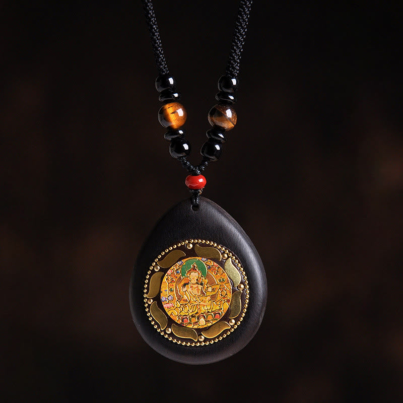 Kette Ebenholz Tigerauge Schwarzer Onyx