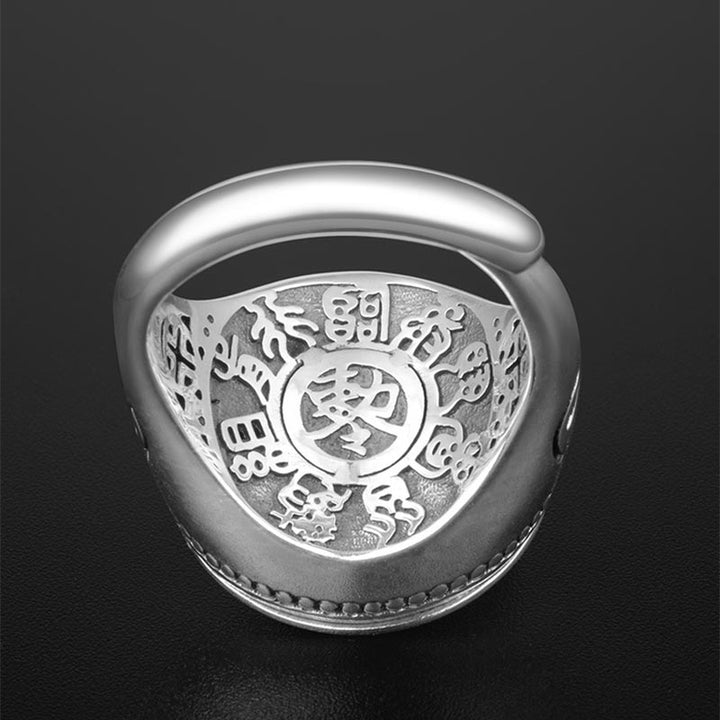 Ring Yin Yang – Balance Silber chinesische Zeichen orientalisches Design Fengshui