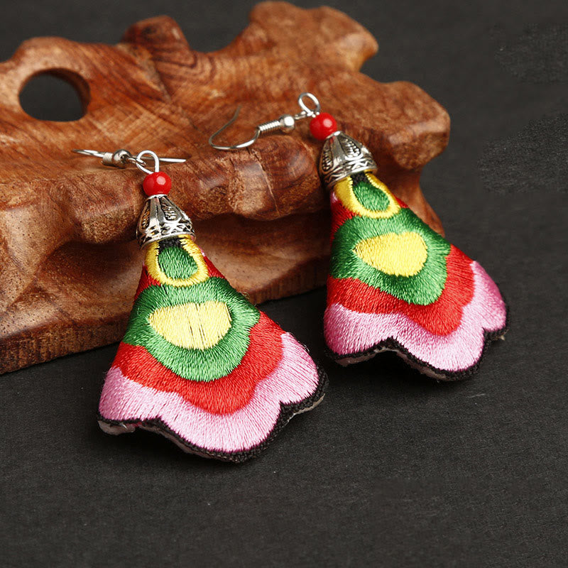 Ohrringe Stickerei Bunt – Harmonie