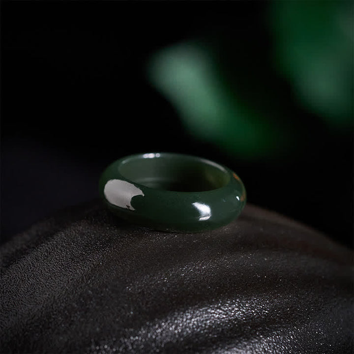 Ring Grüne Jade – Heilung Energie Schutz Harmonie Fengshui Fingerring