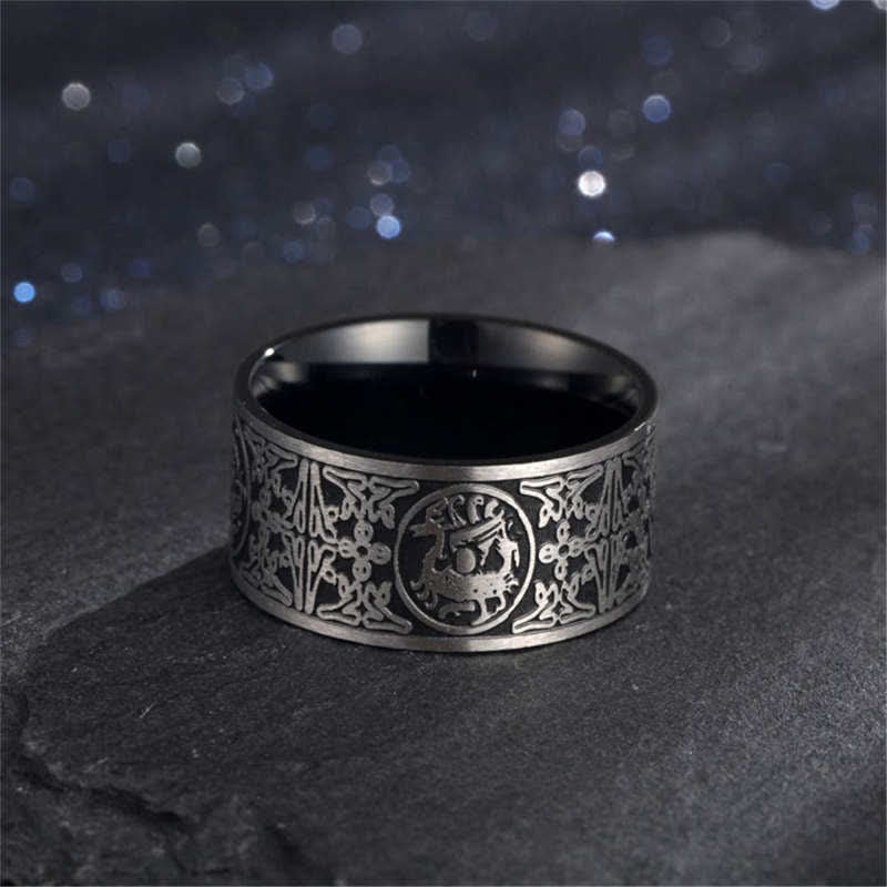 Ring Drachen Tiger Suzaku Basalt Erfolg Glück Fengshui Schutz