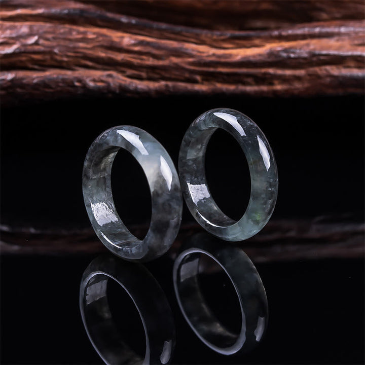 Jade Ring Wohlstand Glück Fülle Fengshui Stein Schmuck
