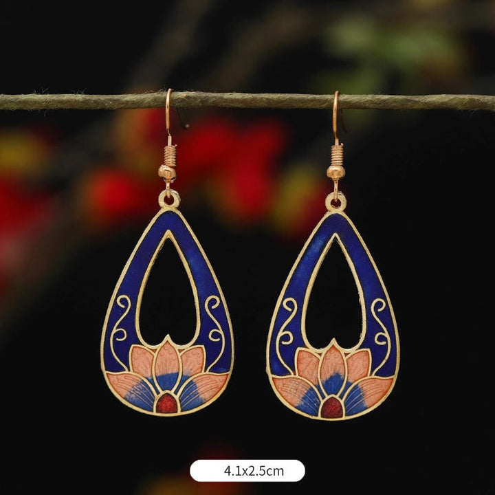 Ohrringe Lotus Schmetterling Blume