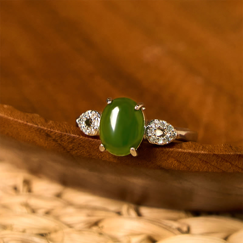 Ring Echte Jade – Wohlstand