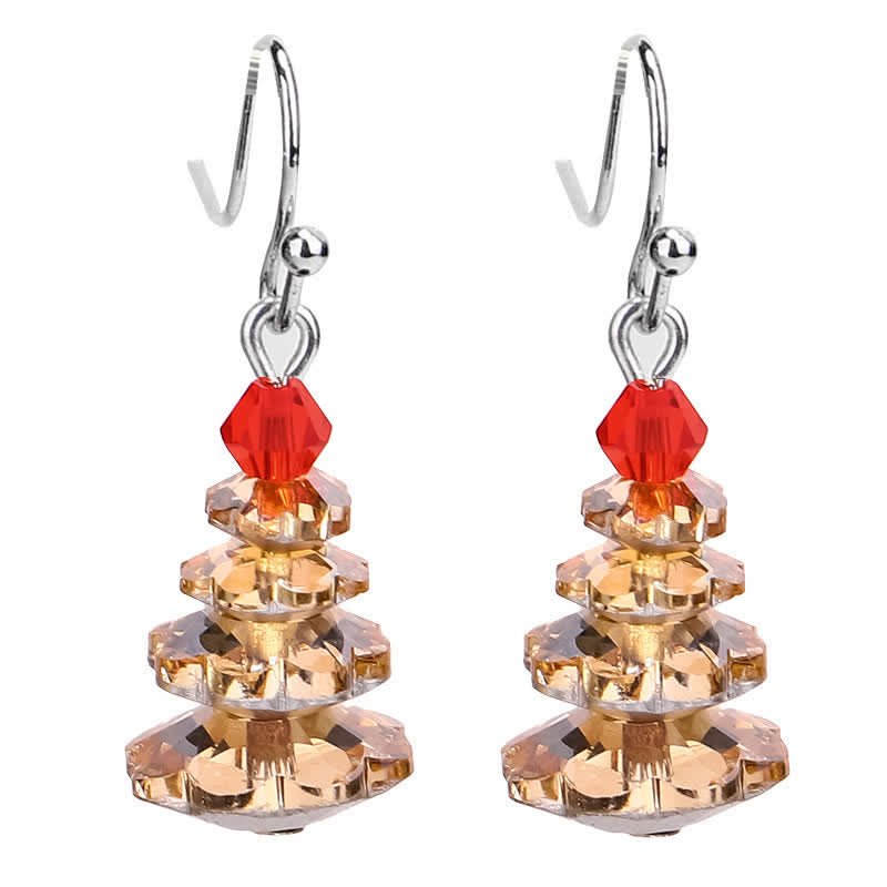 Ohrringe Amethyst Weihnachtsbaum Champagne