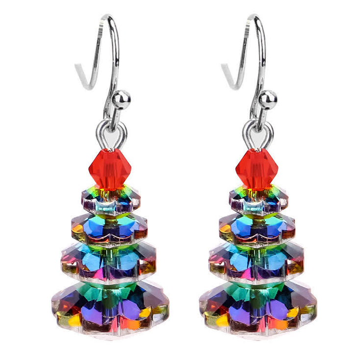 Ohrringe Amethyst Weihnachtsbaum Colorful