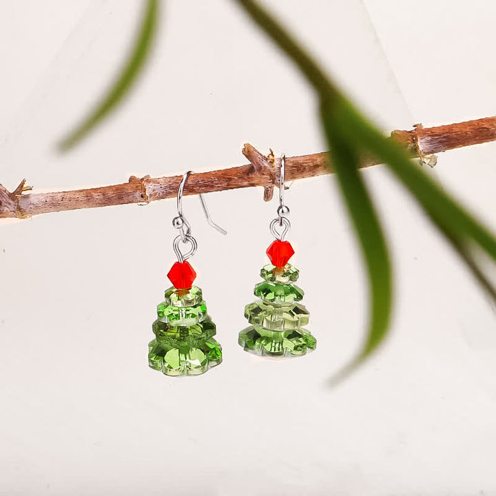 Ohrringe Amethyst Weihnachtsbaum Green