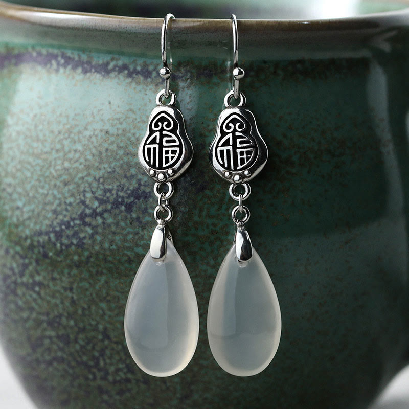 Ohrringe Chalcedon Fu – Positivität & Harmonie