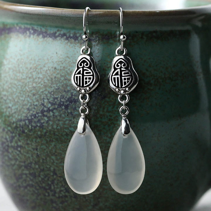 Ohrringe Chalcedon Fu – Positivität & Harmonie