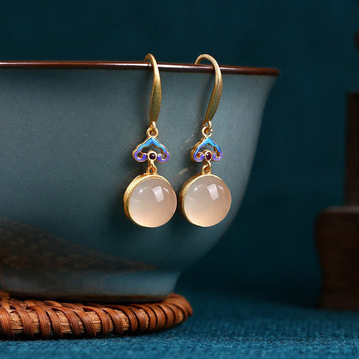 Ohrringe Chalcedon Silber – Harmonie