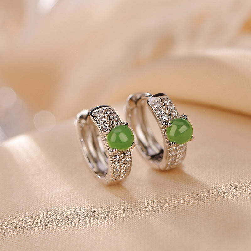 Ohrringe Jade Silber – Erfolg