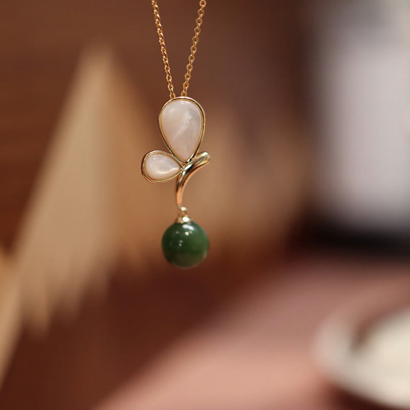 Ohrringe Schmetterling Tridacna Jade Necklace