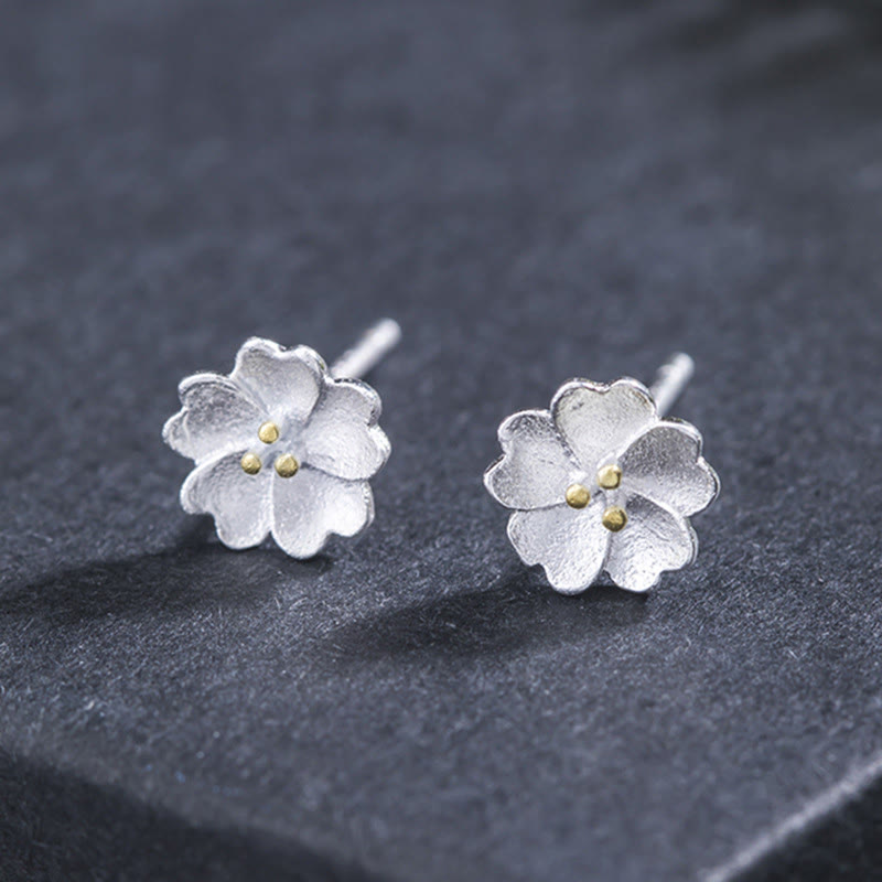 Ohrringe Silber Kirschblüte